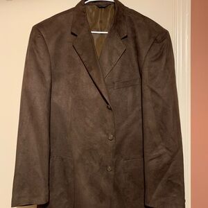 Men's Classic Brown Suede Blazer